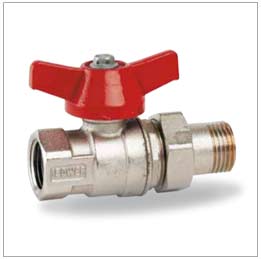 Cw617n Uni En12165 Pn25 600wog Brass Ball Valve Blow-Out Proof Stem With Pipe Union