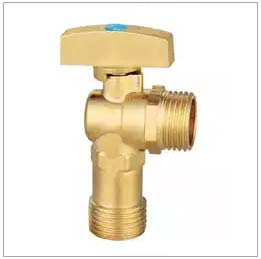 EN331 Gas Brass Female x Female Angle Pattern Ball Valve