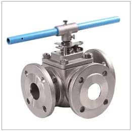 SS Low Torque T L Port 3 Way Ball Valve